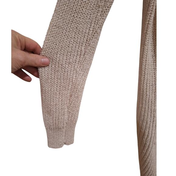 Elite Collection Beige Open Front Cardigan Sweater Large L - Picture 6 of 6